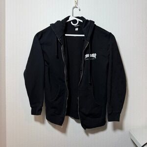 Thrasher Magazine Mens Black Full Zip Hoodie Sweatshirt Logo Size M